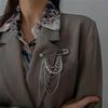 Vintage Tassel Pearl Brooches Exquisite Suit Coat Clothing Accessories Elegant Pins For Women Versatile Simple Corsage Gifts