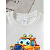 European Sizes Cartoon Monster Truck Orange Blue Eyes Girls' Crew Neck Fashion Sweatshirt, Autumn Winter Western Top, Long Sleeved Casual.