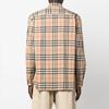 Burberry Men Label Applique Check Cotton Poplin Shirt Archive Beige 80574611
