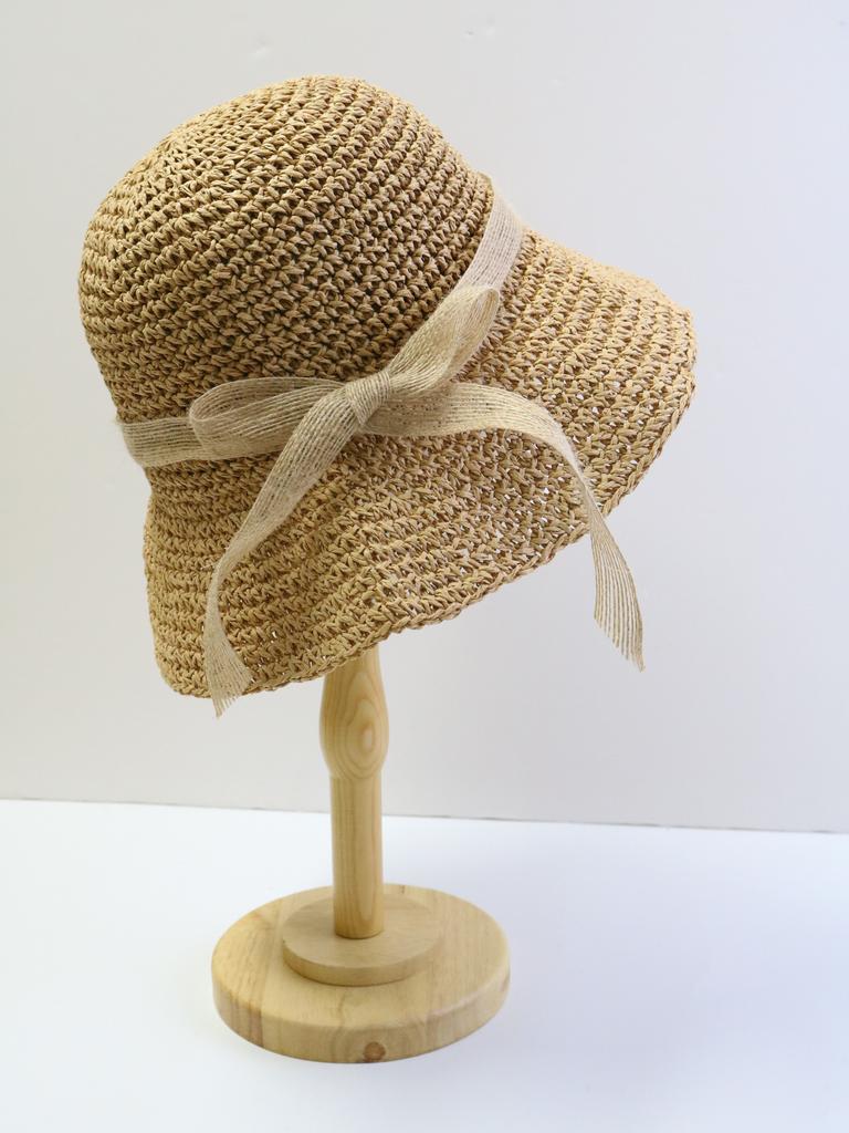 Summer UV Protection Holiday Beach Flower Design Straw Hat Women's Straw Crochet Bohemian Foldable Panama Sun Hat