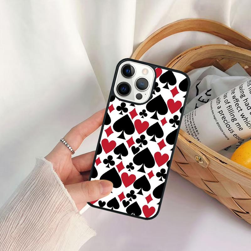Poker Playing Cards Phone Case For iPhone 17 Air 16 15 14 11 12 13 Pro  MAX Plus coque Cover Shell