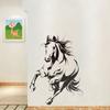 Nová černobílá nástěnná samolepka Běžící kůň pro obývací pokoj, ložnici, vstupní halu, domácí nástěnnou dekoraci