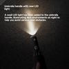 Fully automatic reverse umbrella car mounted LED light reflective strip folding umbrella flashlight umbrella