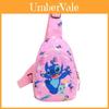 Dziecięca torba na ramię z nadrukiem kreskówki Stitch, wykonana z tkaniny Oxford, z oddychającą nylonową podszewką, dla dzieci w wieku przedszkolnym