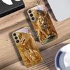 Fantasy Golden Beast For Samsung Galaxy S20 FE S21 S22 S23 Plus S24 Ultra 25Ultra S21+ S9+ S22Plus Golden Glass Phone Case