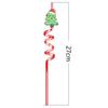 Spiral Christmas Plastic Straw Food Grade Christmas Party Decor Christmas Cartoon Straw  Children