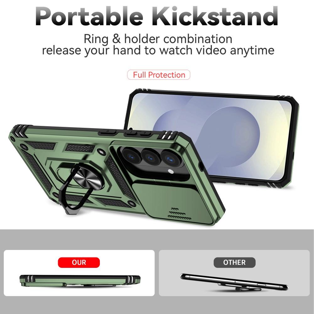 Slide Camera Shockproof Armor Phone Case For Samsung Galaxy S26 Ultra S26 Plus S26Ultra S26+ Case Magnetic Ring Stand Back Cover