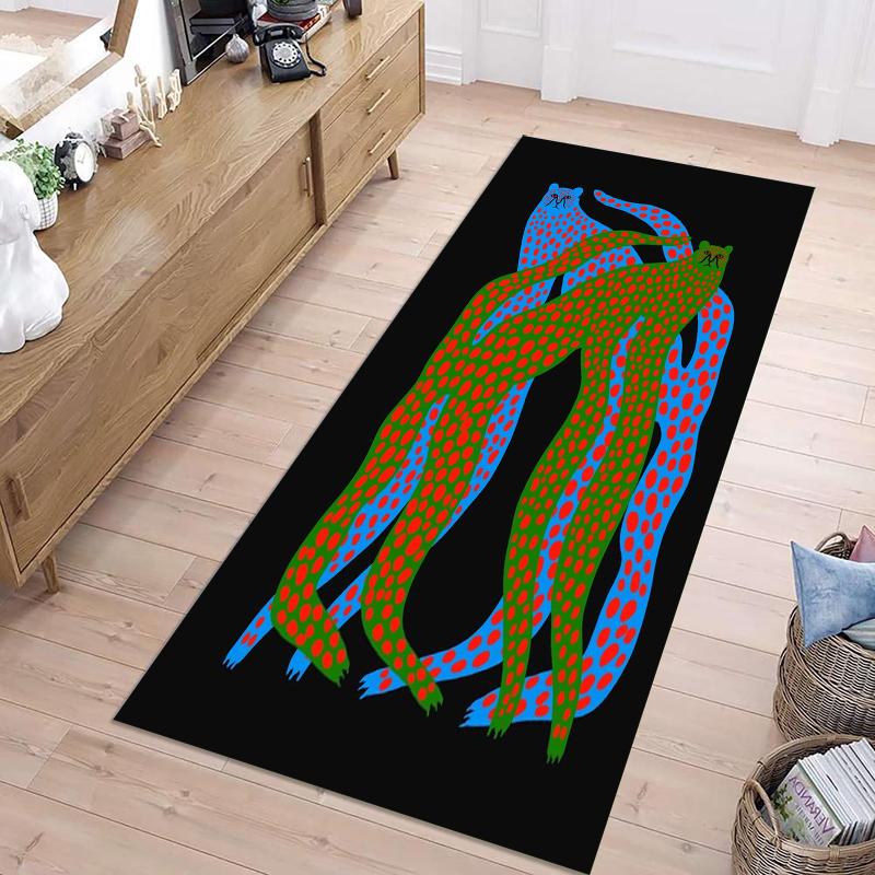 2D Printing Hand Drawn Cute Tiger Pattern Carpet No Holiday Decoration Non Slip Door Pads Suitable for Home Use Living Room Rug