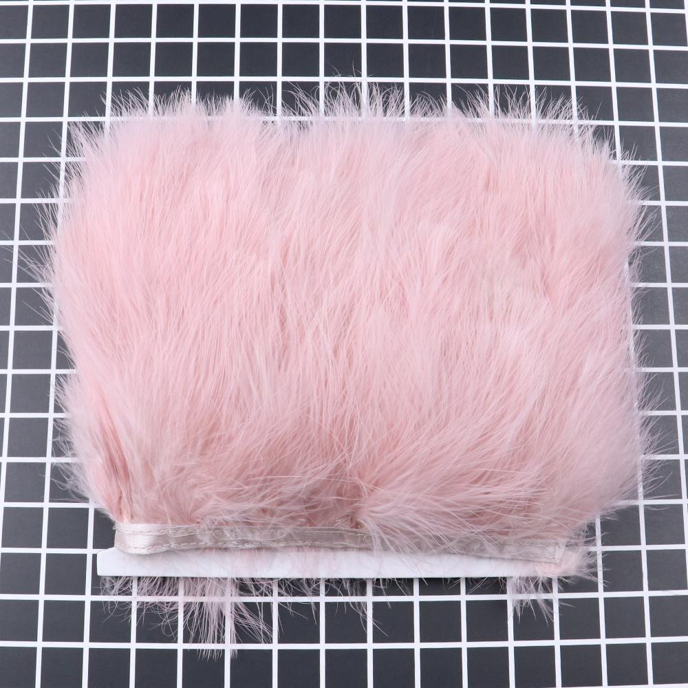 Feather1M 5M 10Meters Dyed Colorful Marabou Turkey Feathers Trim 8-10CM Soft Plumes Ribbon Fringe for Wedding Dress Sewing Decoration
