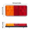 Ygmylandbb Truck Tail Light Red Yellow Multi-functional Trailer Tail Light with Reflector GM