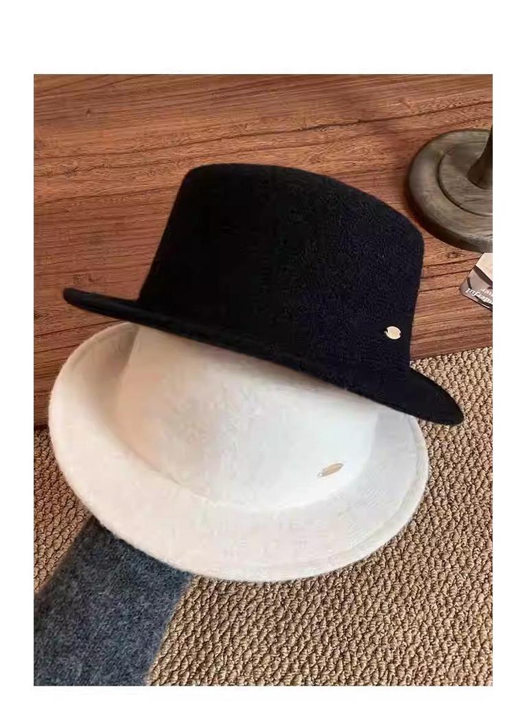 Korean-Style Rolled Brim Beret for Women - Elegant, Versatile Spring & Autumn Fashion Hat