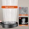 New 5 Modes Shower Head High Pressure Big Panel Large Flow Silver Black Showers Massage Handheld Showerhead Bathroom Accessories