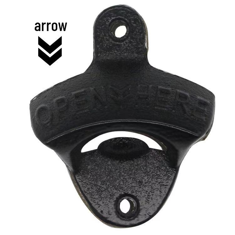 Retro Cast Iron Wall-Mounted Bottle Opener