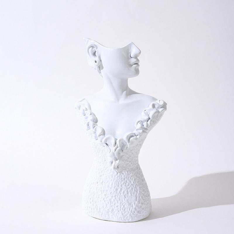 Boutique Necklace Jewelry Display Bust Resin Material Necklace Pendant Earring Chain Display-Case Mannequin Stand Holder