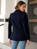 Women's Long Sleeve Open Front Blazer Button Detail Casual Work Office Jacket
