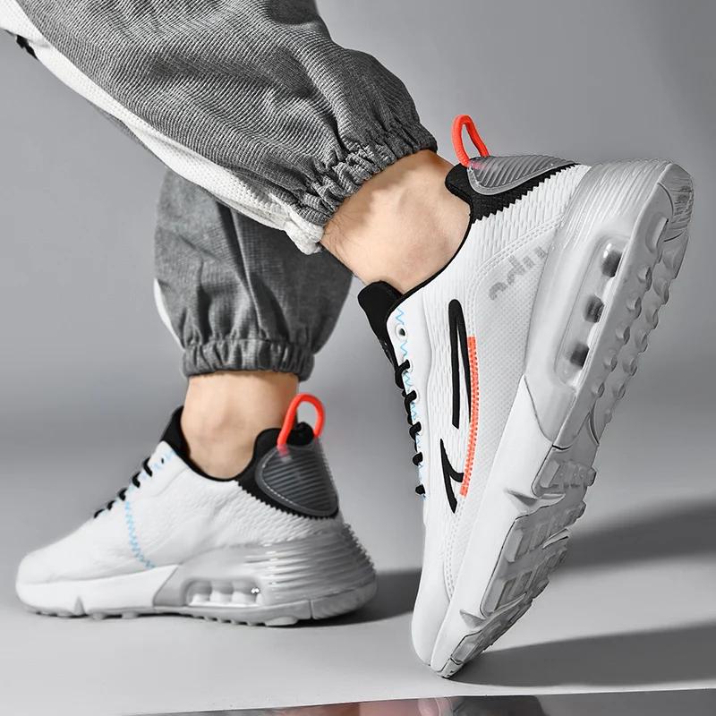 New Men Marathon Air Cushion Running Athletic Sneakers Comfortable Sports Lightweight Breathable Sneakers Women Training Shoes