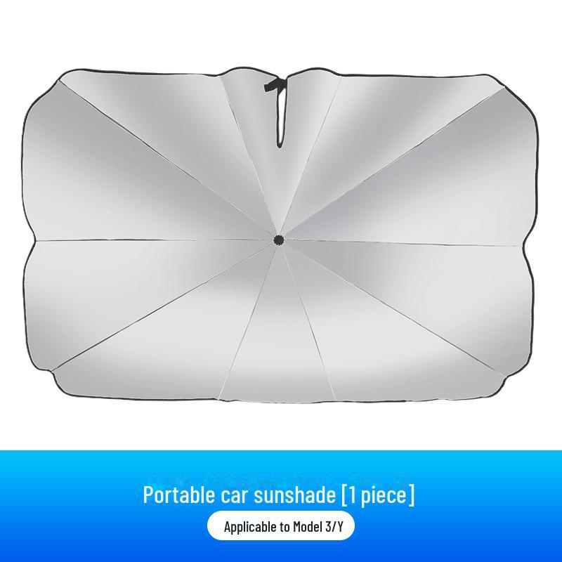 Tesla Electric Car Universal Front Windshield Anti-Glare Sunshade