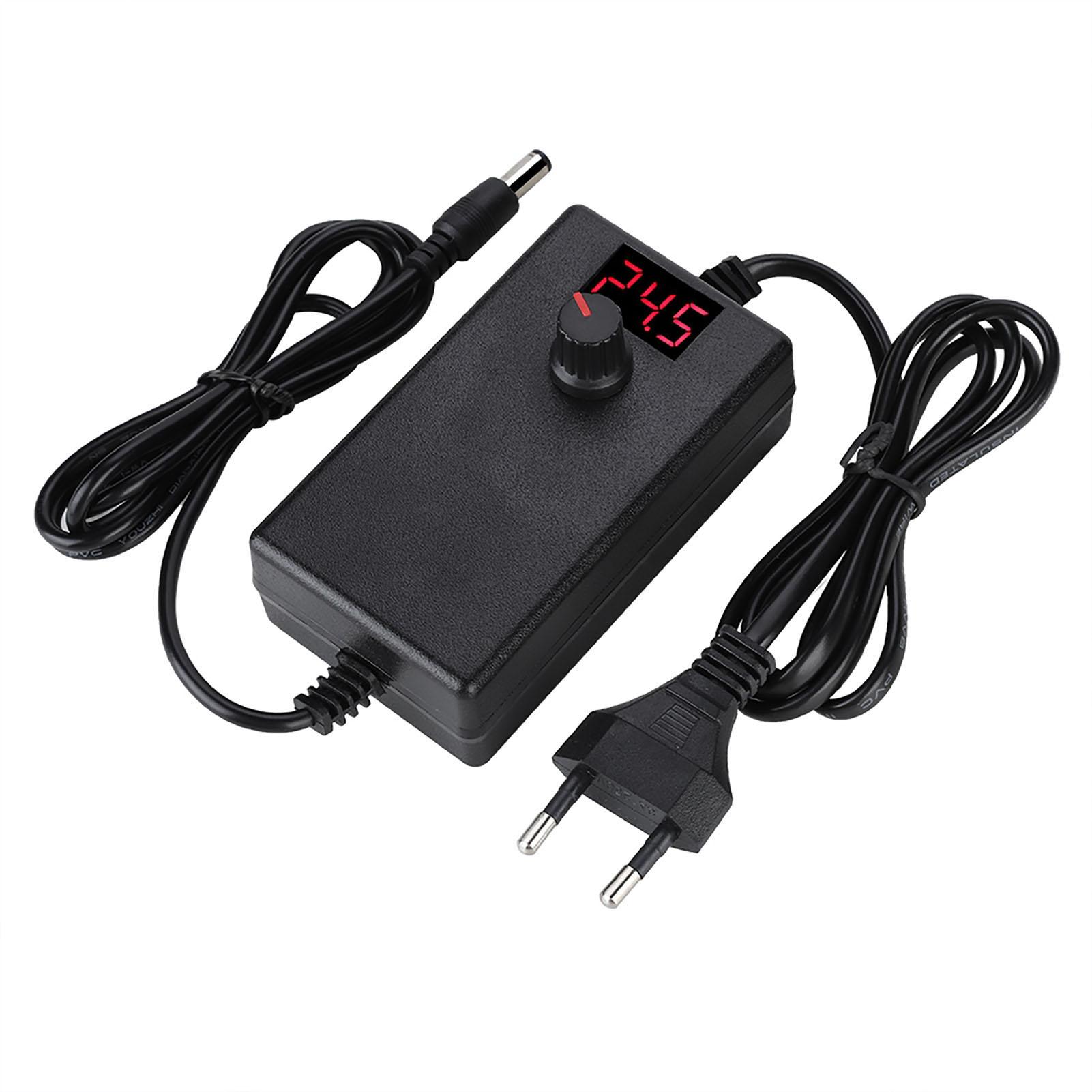 

24 Вт 9-24 В світлодіодний цифровий дисплей регульована напруга димований адаптер живлення EU Plug