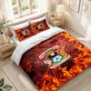 Bedding Set 1 Duvet Cover 2 Pillowcases Coventry City Football Print Bedroom Home Decoration