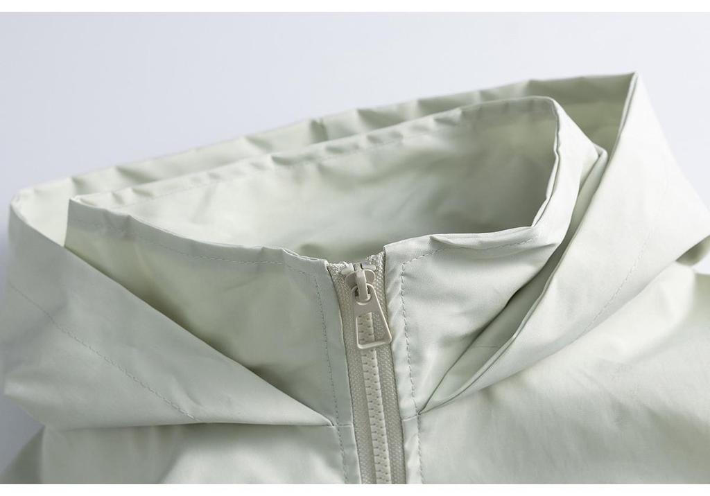 QIYOU 2025 Autumn Retro Unisex Hooded Jacket - Casual & Simple Outerwear