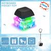 Tastatur Fidget Spielzeug Schlüsselanhänger, Tastatur Dekompressionsspielzeug Tastatur Fidget Spielzeug Stressabbau Geschenke Finger Clicker Spielzeug Schlüsselanhänger