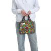 Autism Awareness Colorful Puzzle Piece Print Insulated Lunch Bag for Women Kids Portable Food Boxes Thermal Lunch Box Tote