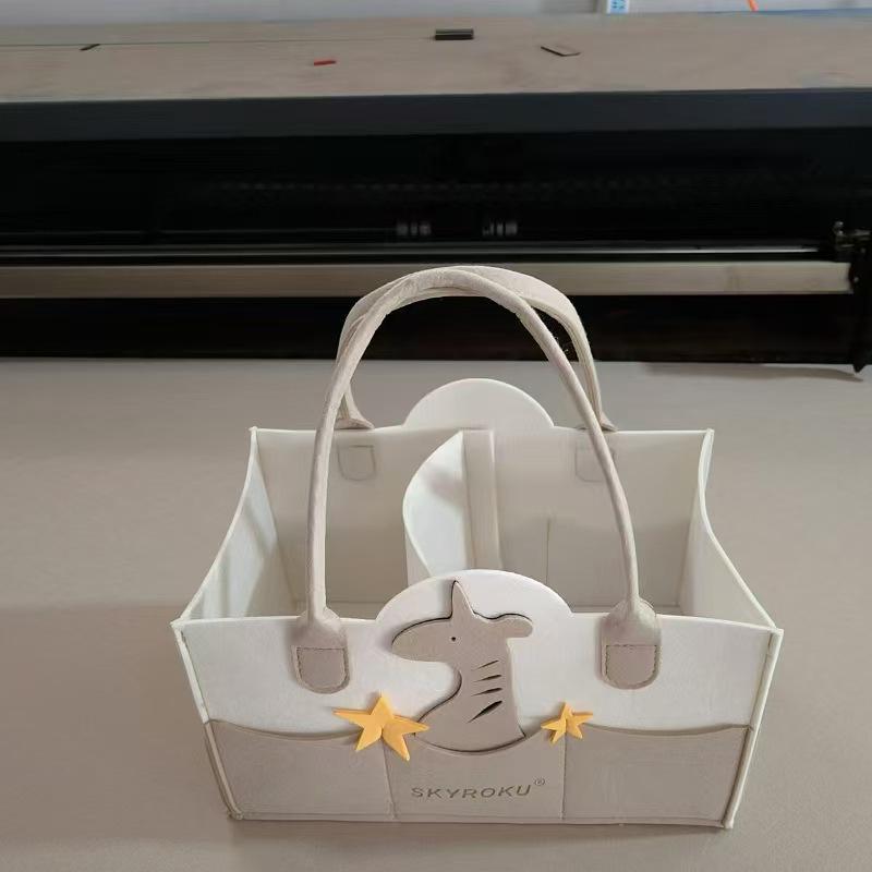 Geantă Tote din Feutru Nețesut Îngroșat cu Desen Animat, Cadou, Favore de Petrecere