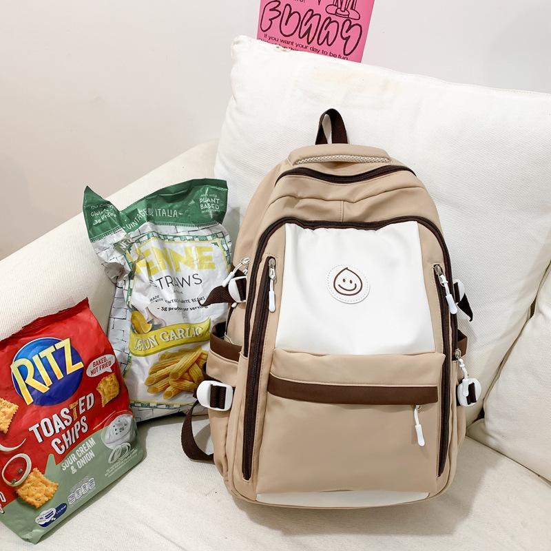 Schoolbag Backpack 1011 New Fashion Student School Bag Japanese Ins Simple Korean Version Junior High School Student College Backpack