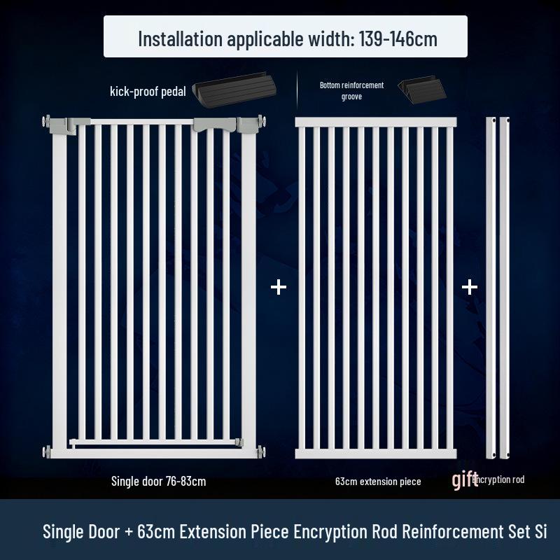 Cat Door Barrier: Auto-Close Pet Gate for Indoor, Balcony, or Stairway - No Drilling Needed