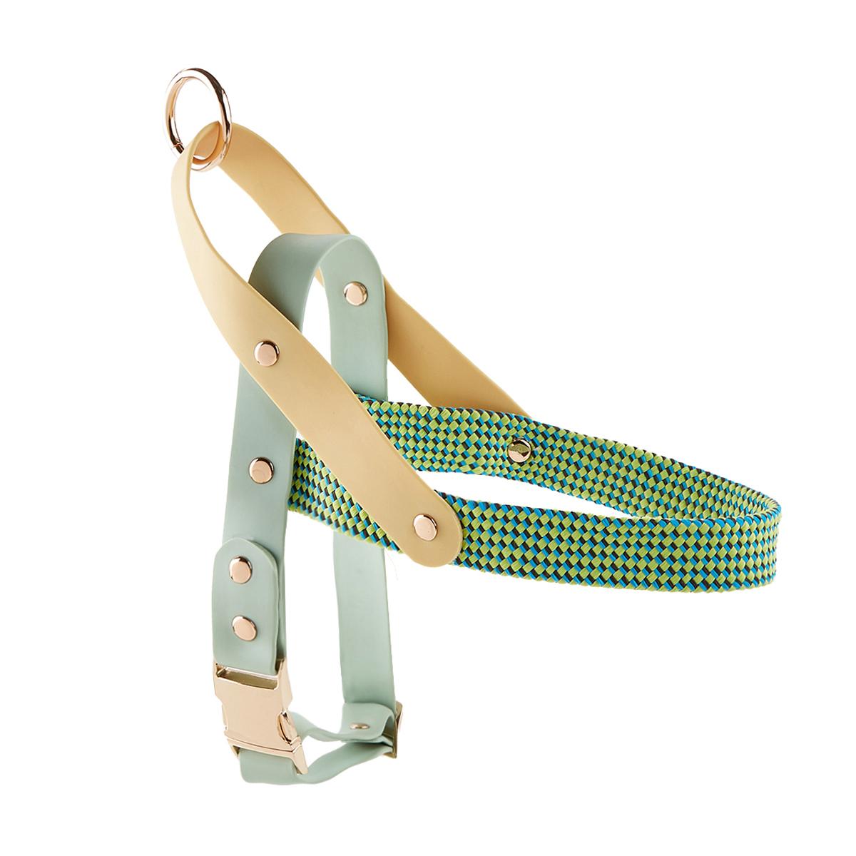 

Printing Harness For Walking Dog Simple Fashion Lightweight Dog Vest Harness No pull Outdoor Pet Harness For small Medium dogs S Chest38-48cm зелёный