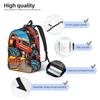 Blaze and the Monster Machines Casual Backpack Sports Student Work  Daypack for Men Women Laptop Canvas Bags