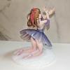 18cm/7inch Anime Girl Ballerina GK Figure Gray Gradient Dress Decor Ornament Collectible Model Gift for Anime Fans Home Decor