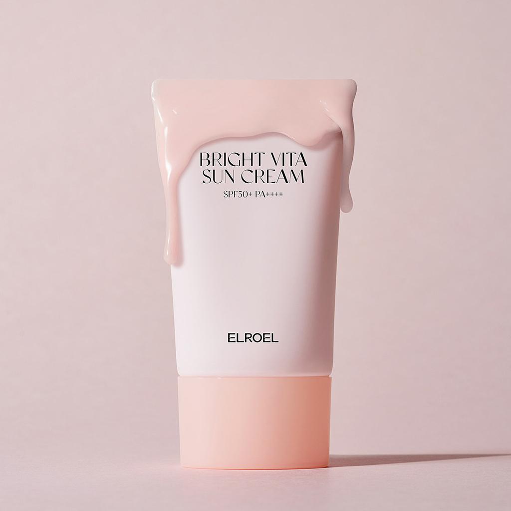 ELROEL Bright Vita / Barrier Defence Sun Cream SPF50+ PA++++/ Moisturizing, Korean Cosmetics, Kbeauty