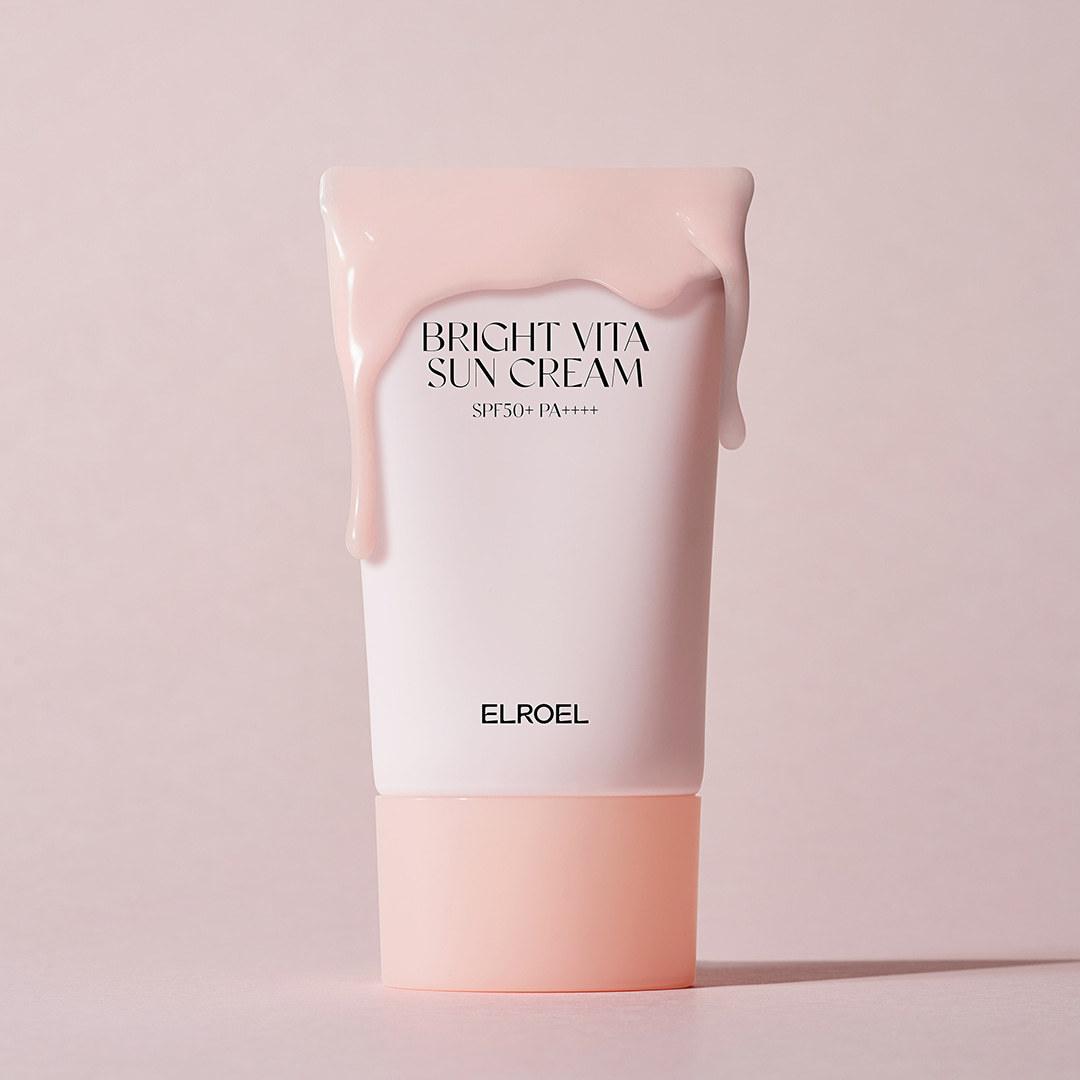 

ELROEL Крем солнцезащитный Bright Vita / Barrier Defence SPF50+ PA++++/ Увлажняющий, Корейская косметика, Kbeauty Bright Vita
