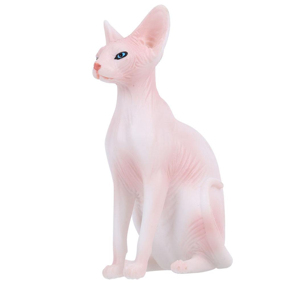 Simulation Hairless Cat Model Home Ornaments Desktop Decoration Kid Children ToyPL127?1562