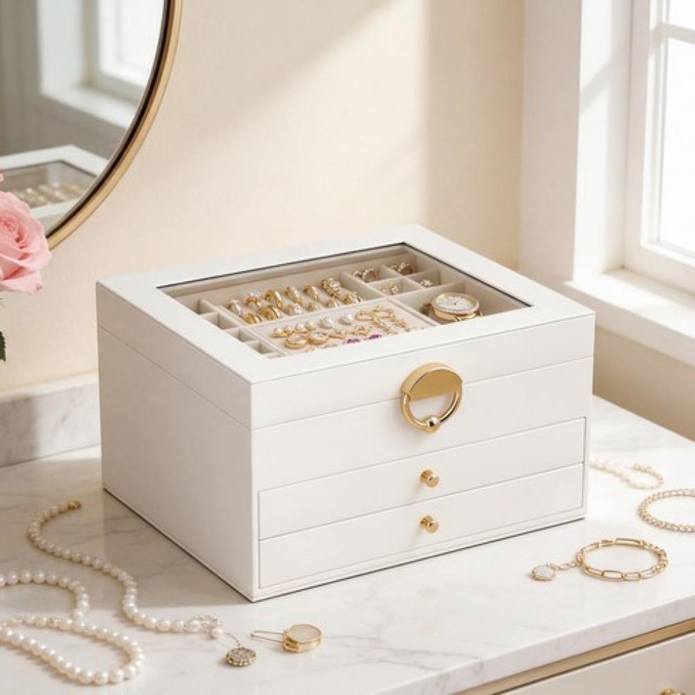 Kipnos 3-Tier Jewelry Organizer Storage Box 1 Piece