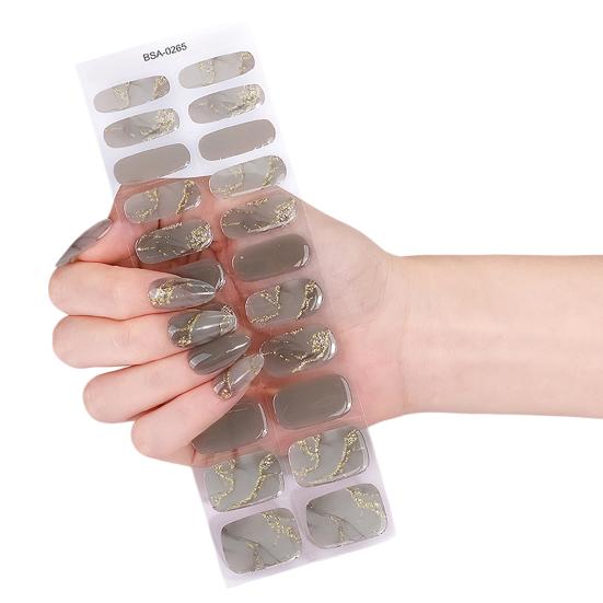 Tiras de Gel para Unhas com Lixa Fácil de Aplicar Remover Autocolante de Unha Decalque Mulheres Manicure em Casa Esmalte DIY Envoltório de Unha
