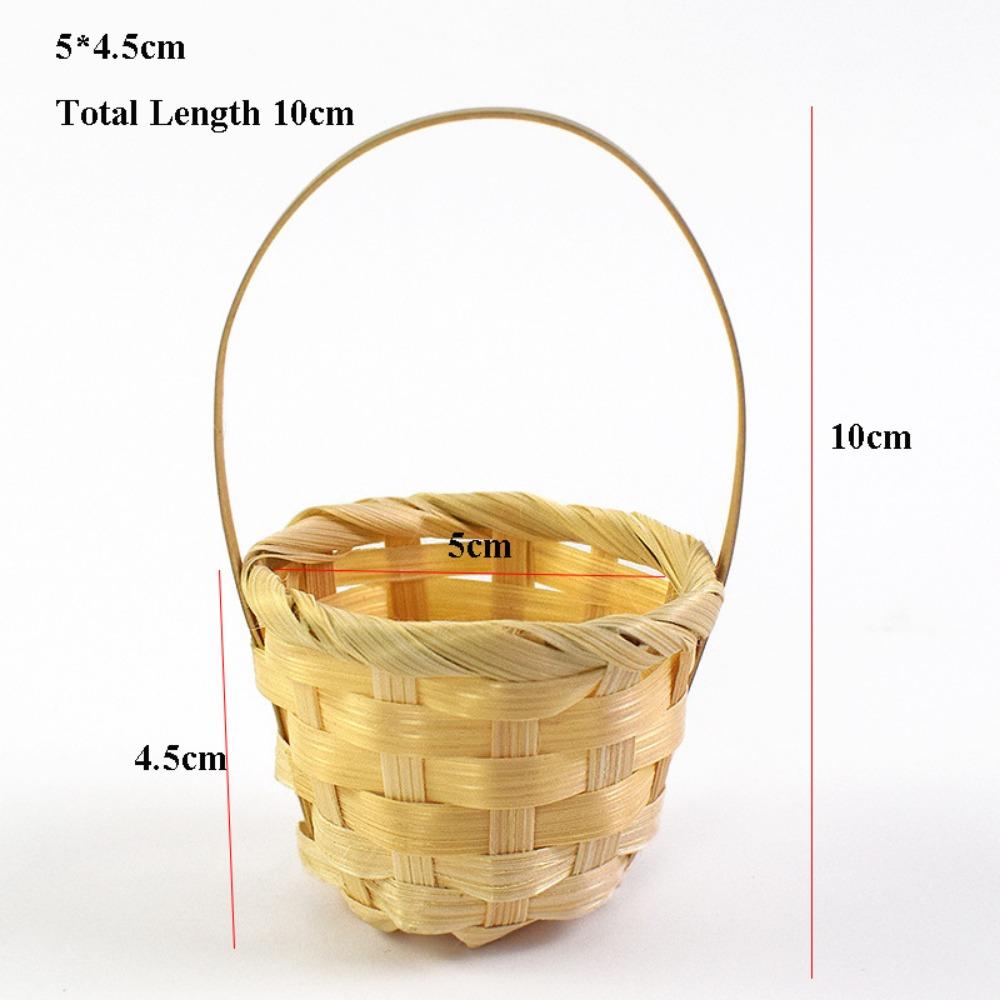 

New Beautiful Handmade Flower Storage Basket Hand-Woven 5 Styles Wicker Flower Basket Storage Baskets For Plant Home Wedding