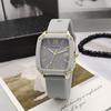 Simple Square Unisex Quartz Watch Casual and Fashionable Silicone Strap Men's Watch Women's Quartz Watch