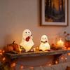 Ghost Reading Book Lamp Resin Decor For Halloween Parties And Gift Giving