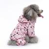Universal Dog Raincoat with Foot Covers & Leash Access, Animal Design & Belly Wrap - Fits Small to Large Breeds
