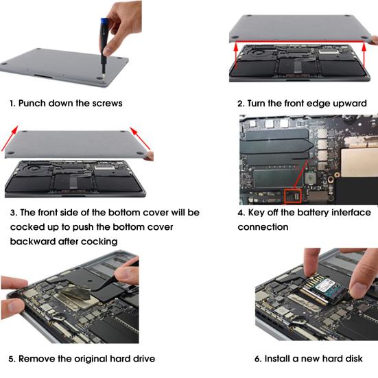 Yousheng SSD Adapter Card for MacBook Pro 2016 2017 A1708 SSD To NGFF M.2 MKey NVME 2230 2242 SSD Adapter Board Hard Drive High Speed Expansion Card