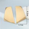 Simple Metal Geometric Stud Earrings Trendy INS Jewelry