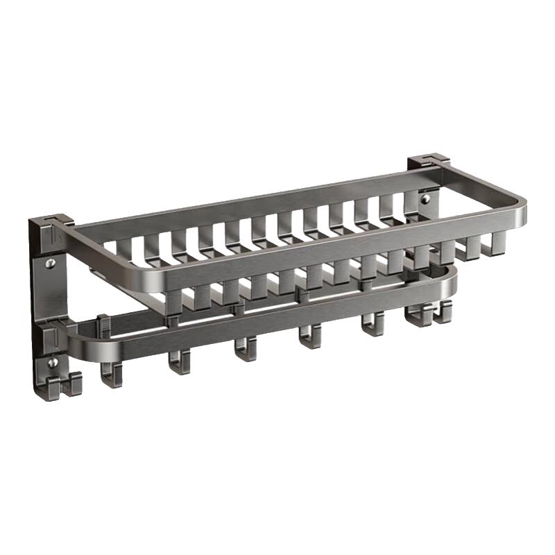 Cobbe Gunmetal Grey Space Aluminum Bathroom Rack Series