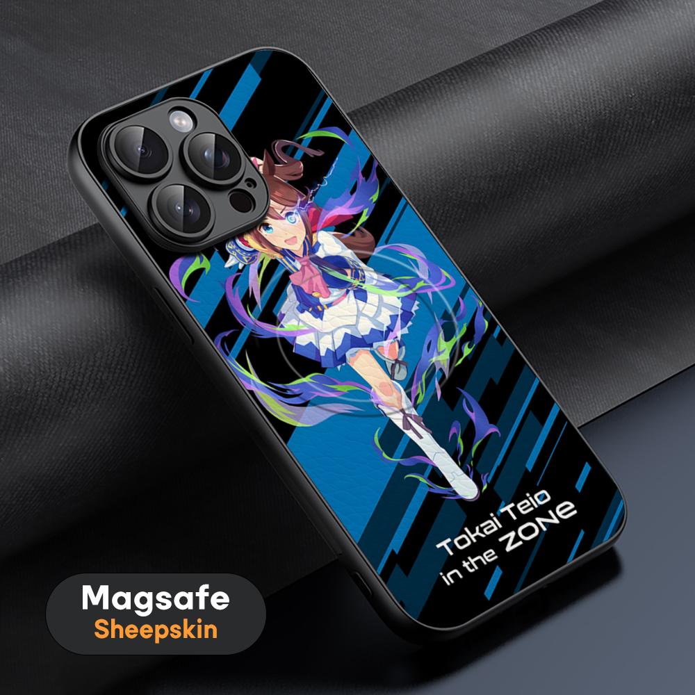 Pretty Derby Anime Hot Game Phone Case For iPhone 16 15 14 13 12 11 Plus Pro Max  High-end Luxury Magsafe Sheepskin