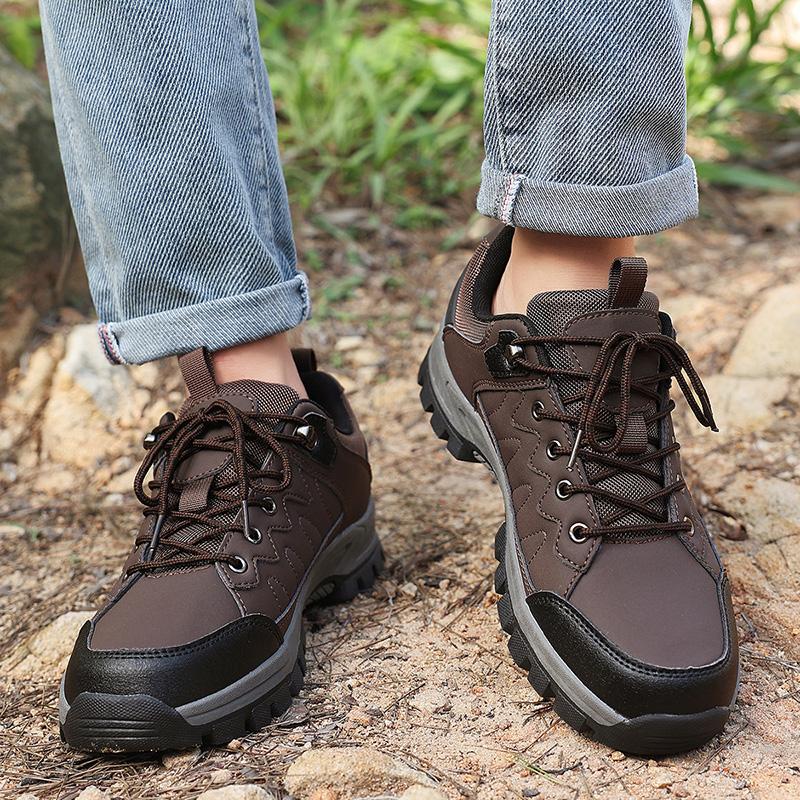 Autumn New Men'S Plus Size Outdoor Sports Shoes Lightweight Breathable Durable Anti Slip Hiking Shoes 39-48