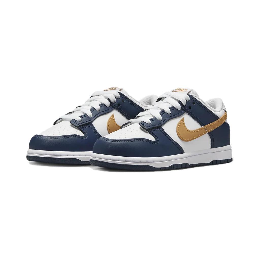 Nike Dunk Low PS Midnight Navy Wheat Kinder-Sneakers Blau Weiß FB9108-111