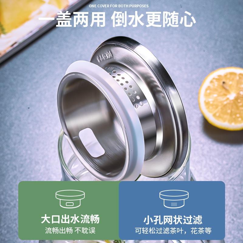 GIANXI Cold Glass Kettle Household Heat-resistant Teapot Luxury Large-Capacity Explosion-proof Cold Kettle