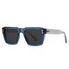 New Vintage High Quality Gradient Women Trending Black Sun Glasses Ins Popular Fashion Square Rivets Men Sunglasses UV400