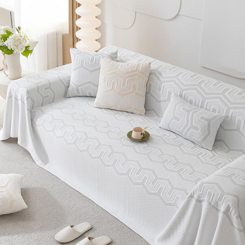

Высококачественный геометрический современный приятный для кожи чехол для диванной подушки, тканевый нескользящий чехол для дивана, универсальное универсальное полотенце для дивана 180*130cm
